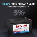 UPLUS 12 Volt 12AH Rechargeable SLA AGM Battery, LP12-12 Deep Cycle Batteries for EXP12120,EP12-12,NP12-12,WP12-12,LC-RA1212P,PX12120,PS-12120,RT12120,CP12120,ML12-12