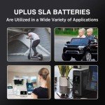 UPLUS 12 Volt 12AH Rechargeable SLA AGM Battery, LP12-12 Deep Cycle Batteries for EXP12120,EP12-12,NP12-12,WP12-12,LC-RA1212P,PX12120,PS-12120,RT12120,CP12120,ML12-12
