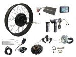 3000W Rear Wheel Electric Fat Bike Conversion Kit, 72V 80A Sabvoton Programmable Controller, 7-Speed Flywheel, Torque Arm (26 * 4.0 Rear)