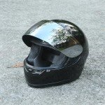 TCMT Gloss Black DOT Flip up Full Face Street Dirt Bike ATV Off-Road Motorcycle Motocross Helmet with Open Face Sun Shield