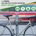 RBRL Bicycle Lock, 2.95 Ft Folding Locks, Heavy Duty Anti-Theft Chain Lock With Keys and Case for Bikes, E-Bikes or Scooters
