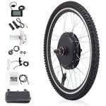 Ktaxon Ebike Conversion Kit, 48V 1500W 26" Rear Wheel Electric Bike Conversion Kit with LCD Display, PAS System, Aluminum Frame and Gearless Hub Motor for Electric Bike