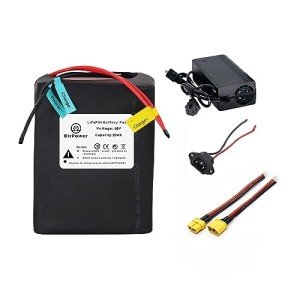 Ebike Battery 48V 20AH LiFePO4 Battery with 3A Charger and 40A BMS for 48V 52V Controller 250W - 1500W Motor Electric EBike Bicycle Motorcycle Scooter