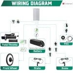 Voilamart 48V 1000W Electric Bicycle Conversion Kit 26IN Ebike 100mm Front Hub Motor Wheel Conversion Kit for Turn Pedal Bicycle Into Ebike (26IN Front Wheel)