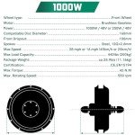 Voilamart 48V 1000W Electric Bicycle Conversion Kit 26IN Ebike 100mm Front Hub Motor Wheel Conversion Kit for Turn Pedal Bicycle Into Ebike (26IN Front Wheel)
