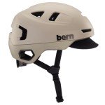 Bern Hudson Commuter Bike Helmet with MIPS - Helmet for E Bike with U Lock Compatibility - MIPS Helmet with Matte Sand Color - Large - Lightweight E-Bike Helmet - Commuter Helmet with Optimal Airflow
