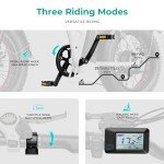 Heybike Mars Electric Bike Foldable 20" x 4.0 Fat Tire Electric Bicycle with 500W Motor(Peak 850W), 48V 12.5AH Removable Battery and Dual Shock Absorber for Adults