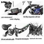 PASELEC Electric Bike for Adults, 1000W Peak Motor, 27.5'' City Cruiser Ebike, 768Wh Removable Battery, 70 Miles Range 28MPH, 8 Speed Hydraulic Disc Brake Full Suspension Electric Mountain Bike
