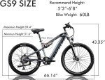 PASELEC Electric Bike for Adults, 1000W Peak Motor, 27.5'' City Cruiser Ebike, 768Wh Removable Battery, 70 Miles Range 28MPH, 8 Speed Hydraulic Disc Brake Full Suspension Electric Mountain Bike
