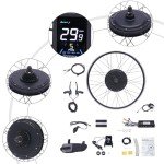 DDYOOK 48V 1000W Electric Bike Conversion Kit, 28"/ 29" 700C Rear Wheel Electric Bicycle Hub Motor Conversion Kit Powerful E-Bike Conversion Kit Dual Mode Controller w/LCD Display 5-Speed Adjustment