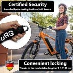 KOHLBURG Security Chain Lock [Sold Secure Gold] – 4ft Long Bike Chain with 4 Keys – Heavy Duty Bike Lock 0.33" – for Bicycle Ebike & Motorcycle – Motorbike & Scooter Anti Theft