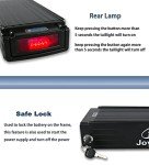 Joyisi Ebike Battery 48V 20AH Electric Bike Battery for 200W to 1800W Bike Motor, Lithium Ion Ebike Battery Pack for Bafang and Other Bicycle Motor (Black)