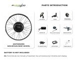 eBikeling 48V 1200W 26" Fat Rear Wheel, Waterproof Ebike Conversion Kit | Electric Bike Conversion Kit | Add On Electric Bike Kit for Seamless Transition to Electric Biking
