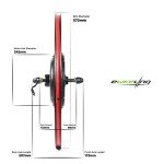 eBikeling Ebike Conversion Kit 48V 1200W, 26" Front Waterproof Electric Bike Conversion Kit, Add On Electric Bike Kit, Transform Your Bicycle with High-Performance E-Bike Technology