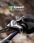 isinwheel M10 Plus Electric Bike for Adults 28mph 900W Peak Motor, Dual Crown Fork Mountain Ebike 48V 13Ah Removable Battery 75 Miles Range, 7 Speed Shift, 26 x 4.0 Fat Tire Adults Electric Bicycles