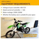 BtrPower Ebike Battery 48V 30AH LiFePO4 Battery Pack with 5A Fast Charger,50A BMS for 500W 1000W 15000W 2000W Motor,Lithium Iron Phosphate Battery