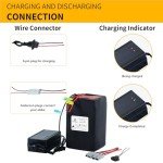 BtrPower Ebike Battery 48V 30AH LiFePO4 Battery Pack with 5A Fast Charger,50A BMS for 500W 1000W 15000W 2000W Motor,Lithium Iron Phosphate Battery