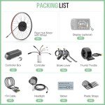 BAFANG 48V 500W/750W Rear Hub Motor Kit 20"/26"/27.5"/700C Rear Wheel Electric Bike Conversion kit Ebike Conversion Kit with Optional Battery&Display
