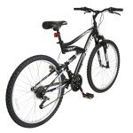 WEIZE Mountain Bike, 26/27.5 inch Outdoor Cycling Bike,18-Speed/High-Carbon Steel/Dual Full Suspension, Adjustable Ergonomic Seat for Men Women Adult, MTB Bicycle with Suspension Fork,Sleek Colors