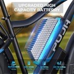 PUJH Peak 3000W Dual Motors Electric Bike for Adults, 52V 25Ah 26" Fat Tire Fast Ebike,Max 36 mph up to 100 Miles, Hydraulic Disc Brake E-Bicycle,Off Road Mountain Hunting EBike for Men (Black)