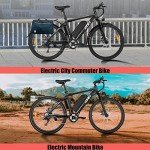 ZNH Electric Bike, 26'' Electric Bikes for Adults, Electric City Bicycles for Adult 21-Speed 20mph,350W Adult Ebike 36V/10AH Battery, Electric Commuter Bike/Mountain Bike