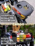 Meetone Breeze Folding Electric Tricycle for Adults, 1000W Electric Trike, 20MPH 100Miles 3 Wheel Electric Bike, Reverse Gear, Rear Differential, 450lbs Load,F&R Baskets,4'' Wide Fat Tire,UL Certified