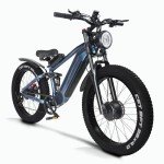 COFANSON 2000W Electric Bicycle for Adults- Moped Style Ebike with 1144WH Battery Pack up to 50 Miles 37MPH, 26" Fat Tire, 7-Speed, 6-Layer Suspension