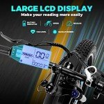 Speedrid Electric Bike for Adults, Fat Tire Ebike 26" Electric Bike 750W Electric Mountain Bike 48V/10.4Ah Removable Battery 25MPH Electric Bicycles 7-Speed
