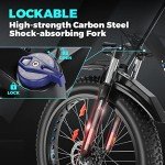 Speedrid Electric Bike for Adults, Fat Tire Ebike 26" Electric Bike 750W Electric Mountain Bike 48V/10.4Ah Removable Battery 25MPH Electric Bicycles 7-Speed