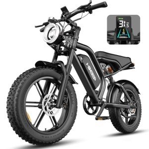 Electric Bike for Adults,20”x 4”Fat Tire,Peak 1500W Motor,7 Speed Electric Motorcycle Bicycle, 48V15AH Battery 4 Riding Modes Up to 32MPH/64Miles Electric Dirt Bike (Standard, K6-G-Black)