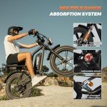 Electric Bike for Adults,20”x 4”Fat Tire，Peak 1500W Motor,7 Speed Electric Motorcycle Bicycle, 48V15AH Battery 4 Riding Modes Up to 32MPH/64Miles Electric Dirt Bike (Standard, K6-G-Black)