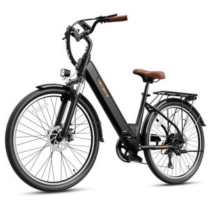 Heybike Cityscape 2.0 Electric Bike for Adults with 1000W Motor Peak,468Wh Removable Battery and up to 50Miles 24MPH,UL Certified 26" Electric Commuter Bike with 7-Speed and Front Suspension.