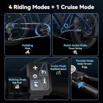 Jasion RetroVolt Electric Bike for Adults,【1500W Peak Motor & 30MPH & 70Miles】 Electric Mountain Bike, Full Suspension Ebikes for Adults, 20" Fat Tire Ebike with 48V 13Ah Battery Electric Dirt Bike