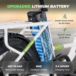 isinwheel U7 Electric Bike for Adults, 750W Peak 20 mph Cargo Ebike Adult Electric Bicycles 55 Miles Range E Bike, 48V 10.4Ah Removable Battery, 7 Speed Gearshift, 20" Step Thru Ebikes for Adults