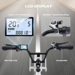 isinwheel U7 Electric Bike for Adults, 750W Peak 20 mph Cargo Ebike Adult Electric Bicycles 55 Miles Range E Bike, 48V 10.4Ah Removable Battery, 7 Speed Gearshift, 20" Step Thru Ebikes for Adults