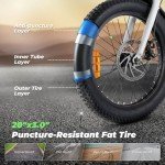isinwheel U7 Electric Bike for Adults, 750W Peak 20 mph Cargo Ebike Adult Electric Bicycles 55 Miles Range E Bike, 48V 10.4Ah Removable Battery, 7 Speed Gearshift, 20" Step Thru Ebikes for Adults