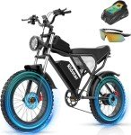 Bopzin Electric Bike for Adults, 1500W 33MPH Dirt Bike, 48V,20AH Removable Battery, Max 75Miles Electric Motorcycle, 20" Fat Tire Ebike, 7-Speed & UL2849