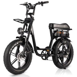 Tamobyke Cityrun 3.0 Electric Bike Peak 1500W 48V 15AH(720Wh) Electric Bike for Adult, 28MPH 68Miles 20''×4.0" Ebike with Front Basket, Fat Tire Ebike for Adults Commuting Snow Beach Riding.
