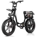 Tamobyke Cityrun 3.0 Electric Bike Peak 1500W 48V 15AH(720Wh) Electric Bike for Adult, 28MPH 68Miles 20''×4.0" Ebike with Front Basket, Fat Tire Ebike for Adults Commuting Snow Beach Riding.