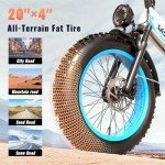 1500W Folding Electric Bike for Adults Full Suspension,52v 20AH Electric Dirt Bike with 20"x 4.0 Fat Tire, Max 30+MPH & 70 Miles Electric Bicycle, Ebike for Snow, Mountains, Road UL Certified