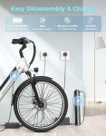 Jasion YC1 ST 26" Electric Bike, 360WH Removable Battery, Up to 40miles, 750W Peak Motor, Step-Through Ebike for Adults, Max 23MPH Urban Commuter E-Bike, 7 Speeds & Front Suspension