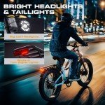 Seemoon Peak 3000W(Dual Motors) Electric Bike for Adults,52V 21Ah 26" Fat Tire Fast Ebike,Max 36 mph up to 100 Miles,Hydraulic Disc Brake,Off Road Mountain Hunting for Men(White&Orange)