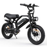 AVDLBIKE Electric Bike, 16'' Fat Tire eBike for Teens/Adults, 500W E-Bike with 36V/12.8Ah Removable Battery, 22MPH 45 Mile Range Commuting Electric Mountain Bike with Dual Disc Brakes