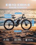 5000W Peak Dual Motors Electric Bike for Adults, 52V 32Ah Battery, 40-45MPH Fast Ebike, 24"*4.0 Fat Tire Hydraulic Disc Brake E-Bicycle, Beach Off-Road Front Suspension Mountain E-Bike for Men(Blue)