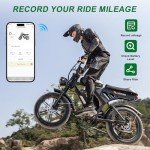 Besintu MOVCAN Electric Bike for Adults,1500W Motor 20 in Fat Tire Ebike,Up to 32MPH & 120 Miles,31.2AH Removable Dual Battery, 7 Speed Gear, Hydraulic Brakes&Full Suspension Electric Dirt Bicycle
