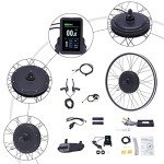 DNYSYSJ Electric Bike Conversion Kit, 48V 1000W 700C 28"/29" Front/Rear Wheel E-Bike Conversion Kit w/LCD Display, Powerful Ebike Hub Motor Kit with PAS Bicycle Ebike Wheel Kit