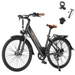 Movcan V80 Electric Bike, 1000W Motor 28MPH Ebike, 48V 13Ah Removeable Battery, 26'' City Cruiser Adult Electric Bicycles up to 70 Miles, 7-Speed Dual Disc Brake, Mountain E Bike for Commuting