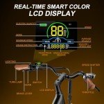 Movcan V80 Electric Bike, 1000W Motor 28MPH Ebike, 48V 13Ah Removeable Battery, 26'' City Cruiser Adult Electric Bicycles up to 70 Miles, 7-Speed Dual Disc Brake, Mountain E Bike for Commuting