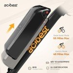 ACTBEST Apex Electric Bike for Adults, 27.5" Electric Mountain Bike with 21-Speed, Peak 1200W Motor 28MPH Top Speed, Max Range 55+ Miles, 499Wh Removable Battery E-Bike, Black