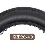 MOHEGIA E-Bike Fat Tire,20x4.0 inch Electric Tricycle Fat Tire,Folding Bead Replacement Tire Compatible with Urban Mountain or Three-Wheeled Bicycle